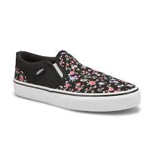 Vans Girls' Asher Slip-On Shoe – Classic Style with Everyday Comfort