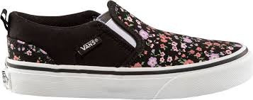 Vans Girls' Asher Slip-On Shoe – Classic Style with Everyday Comfort