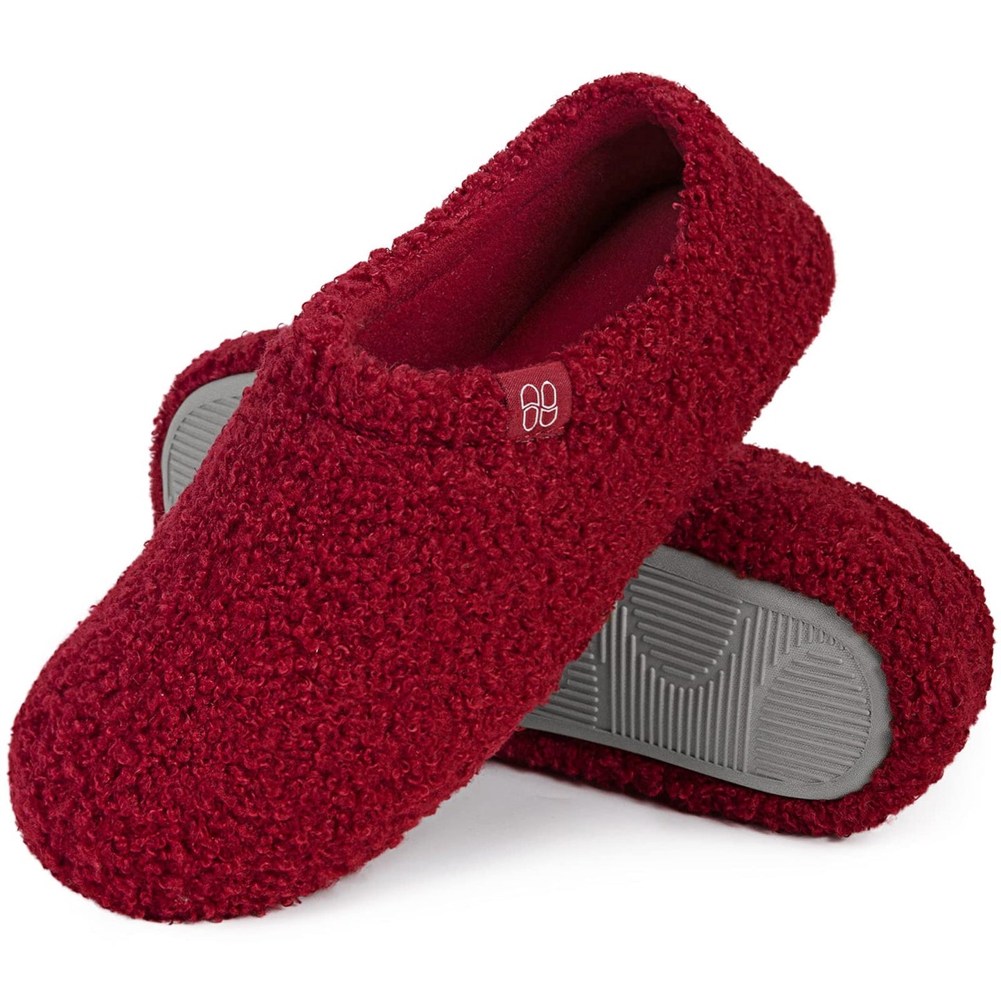 Hometop Women's Fuzzy Fur Memory Foam Loafer Slippers