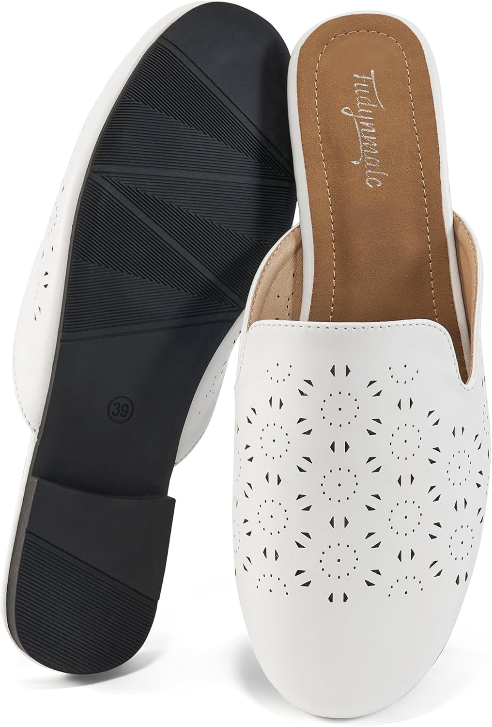 -Round Toe Slip-On Mule Shoes for Women -