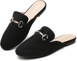 -Round Toe Slip-On Mule Shoes for Women -