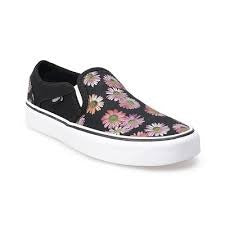 Vans Girls' Asher Slip-On Shoe – Classic Style with Everyday Comfort